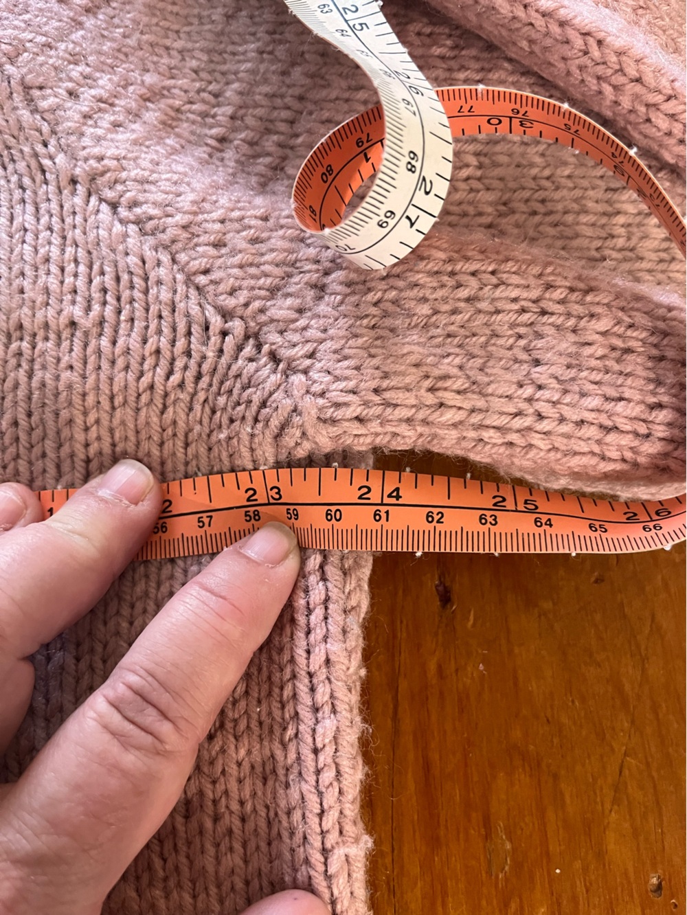 Handmade 90s Rose, Teal, Ivory, and Dark Dusty Rose Mock Neck Sweater - Picture 5 of 6